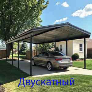 Двускатные навесы